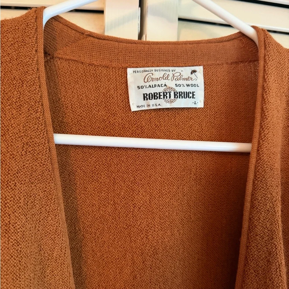 Vintage 1960's Arnold Palmer USA Alpaca
Wool Cardigan Sweater - Picture 3 of 7